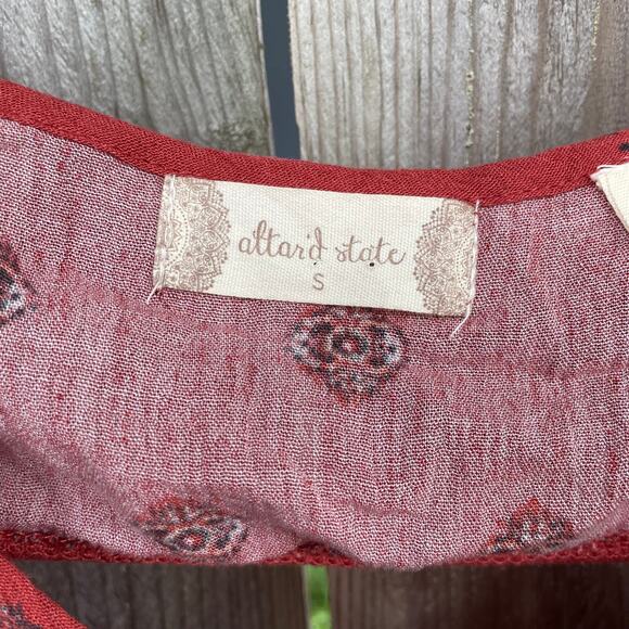 Altar’d State Dress Mini Boho Orange NWT Small Baby Doll Keyhole back - Picture 10 of 11